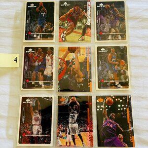 LOT OF 9 BASKETBALL Trading Cards. Mint Condition. UPPER DECK Brand.